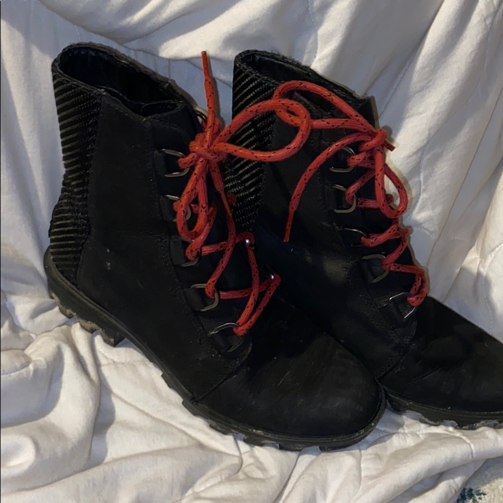 Sorel Combat Boots Black Sz 8